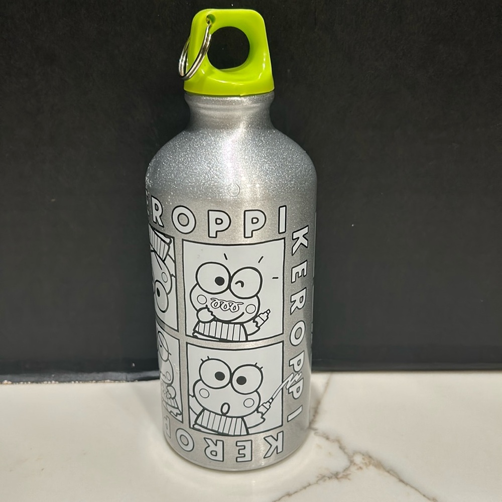 KEROPPI 2022 Aluminum Water Bottle with Green Cap 7.5”